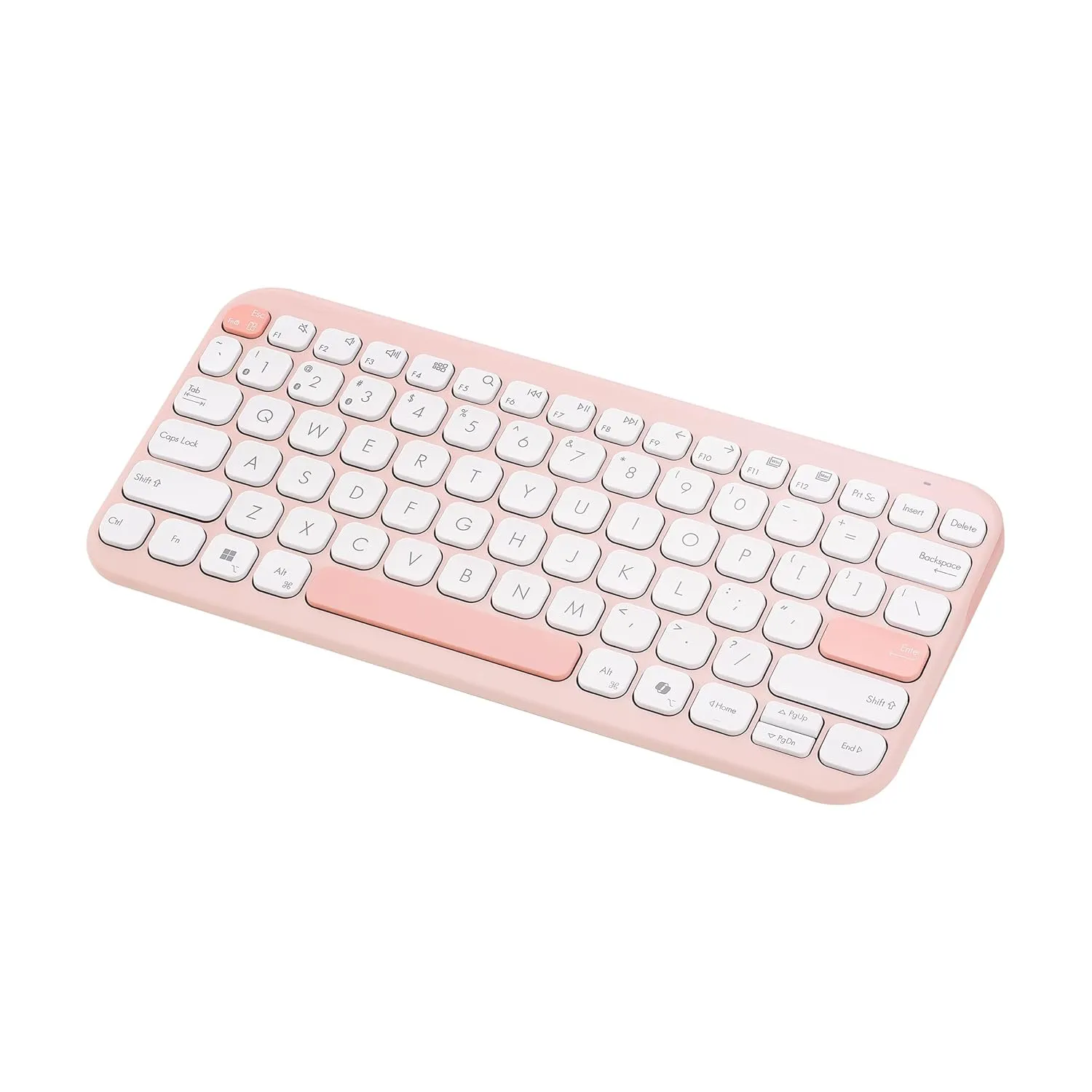 ASUS Marshmallow KW100 Wireless Keyboard – Rose Clay | Silent Scissor Keys - Image 3